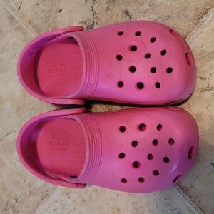 Toddler Girls Size 10 Pink Crocs